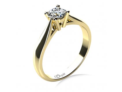 Zlatý dámský prsten Rose 6818012