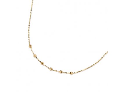 Luxur Zlatý dámský náhrdelník Leah 1441015-0-45-0