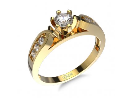 Zlatý dámský prsten Elva 5210507