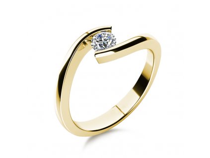 Zlatý dámský prsten Freya 6814060