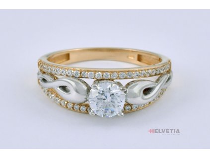 Luxur Zlatý dámský prsten 1114084