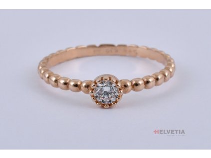 Luxur Zlatý dámský prsten 1263030