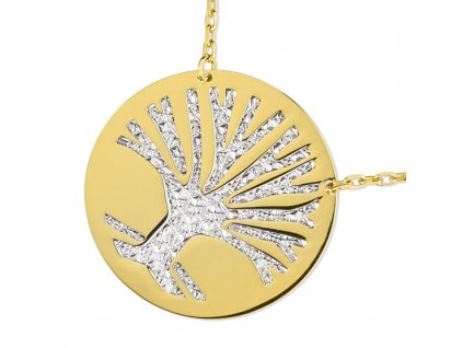 Luxur Zlatý dámský náhrdelník Elvira 1441289-5-45-0