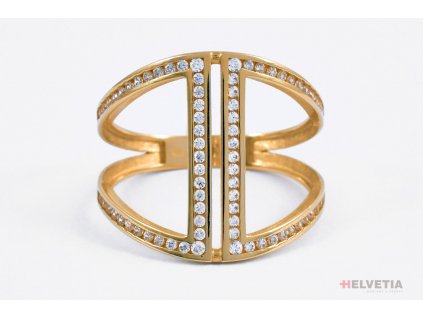 Luxur Zlatý dámský prsten 1410582