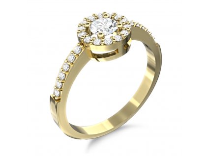 Luxur Zlatý dámský prsten Verity 6610247