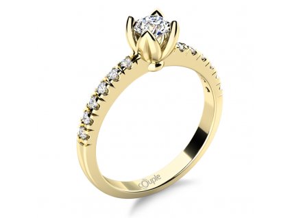 Luxur Zlatý dámský prsten Romantico Eliana 6814265