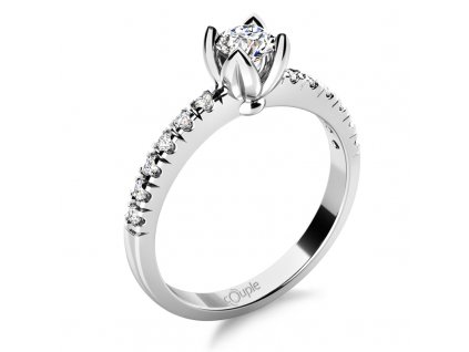 Luxur Zlatý dámský prsten Romantico Eliana 6864265