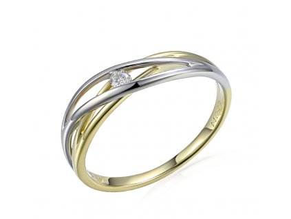 Luxur Zlatý dámský prsten Anjana 3812963