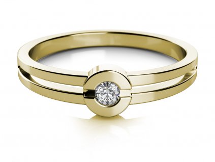 Luxur Zlatý dámský prsten Nina 6810480