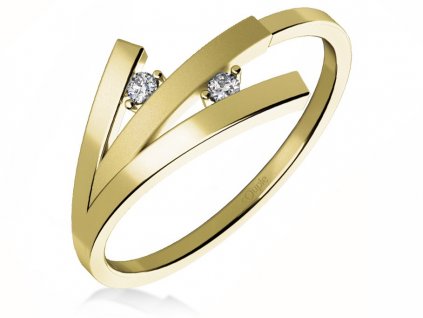 Luxur Zlatý dámský prsten Kayla 6810265