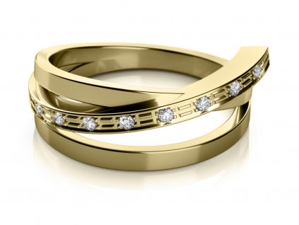Luxur Zlatý dámský prsten Kaylee 6810373