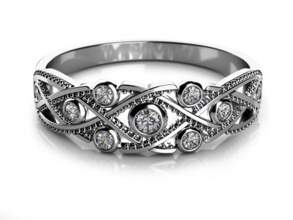 Zlatý dámský prsten Richelieu 6860523
