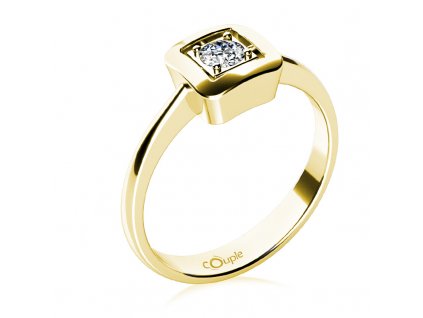 Zlatý dámský prsten Delia 6810595