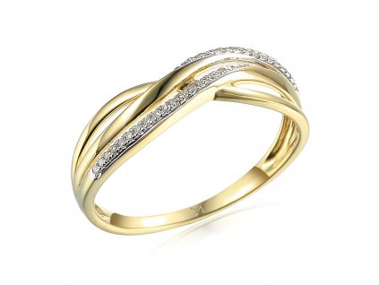 Zlatý dámský prsten Eve 3818020
