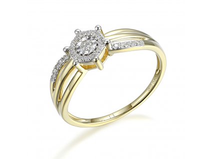 Luxur Zlatý dámský prsten Jocelyn 3812885