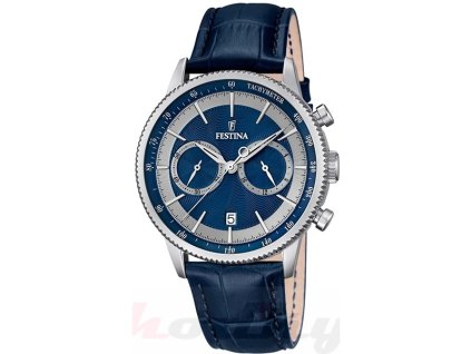 Festina Retro Chrono 16893/6 + prodloužená záruka 5 let + 5 let na výměnu baterie zdarma
