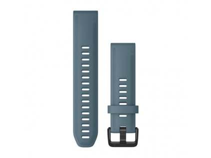 Garmin řemínek QuickFit 20, silikonový, modrý, černá přezka
