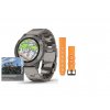 Garmin fenix6 PRO Sapphire, Titanium/Titanium Band (MAP/Music) 010-02158-23 Premium + náhradní řemínek