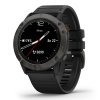 123396 2 garmin fenix6x pro sapphire graydlc black band map music 010 02157 11