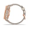 Garmin Fenix 7S PRO Sapphire Solar Titan Rose Gold/ Limestone Leather Band 010-02539-35