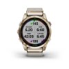 Garmin Fenix 7S PRO Sapphire Solar Titan Rose Gold/ Limestone Leather Band 010-02539-35