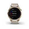Garmin Fenix 7S PRO Sapphire Solar Titan Rose Gold/ Limestone Leather Band 010-02539-35