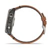 Garmin Fenix 7X PRO Sapphire Solar Titan/ Brown Leather Band 010-02541-19