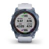 Garmin Fenix 7X PRO Sapphire Solar Titan Blue/ White Silicone Band 010-02541-15