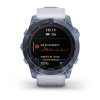 Garmin Fenix 7X PRO Sapphire Solar Titan Blue/ White Silicone Band 010-02541-15