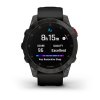 Garmin EPIX PRO Sapphire, Titan Black/ Black Silicone Band 010-02582-11