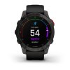 Garmin EPIX PRO Sapphire, Titan Black/ Black Silicone Band 010-02582-11