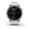 Garmin EPIX PRO Sapphire, Titan/ White Silicone Band 010-02582-21