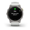 Garmin EPIX PRO Sapphire, Titan/ White Silicone Band 010-02582-21