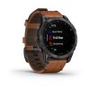 Garmin EPIX PRO Sapphire Style, Titan Black/ Brown Leather Band 010-02582-30