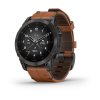 Garmin EPIX PRO Sapphire Style, Titan Black/ Brown Leather Band 010-02582-30