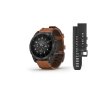 Garmin EPIX PRO Sapphire Style, Titan Black/ Brown Leather Band 010-02582-30