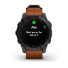 Garmin EPIX PRO Sapphire Style, Titan Black/ Brown Leather Band 010-02582-30