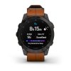 Garmin EPIX PRO Sapphire Style, Titan Black/ Brown Leather Band 010-02582-30