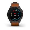Garmin EPIX PRO Sapphire Style, Titan Black/ Brown Leather Band 010-02582-30