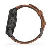 Garmin EPIX PRO Sapphire Style, Titan Black/ Brown Leather Band 010-02582-30