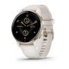 Garmin Venu 2 Plus Cream Gold Bezel with Ivory Case and Silicone Band 010-02496-12