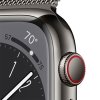 apple watch series 8 gps cellular 45mm graphite stainless steel case with graphite milanese loop galeria1 big ies7315787