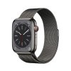 Apple Watch Series 8 GPS + Cellular 45mm grafitové pouzdro z nerezové oceli s grafitovým milánským tahem MNKX3CS/A