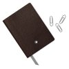 Montblanc Blocco note 145 tabacco a righe 113597 (1)