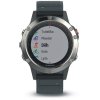 57984 garmin fenix5 silver optic black band