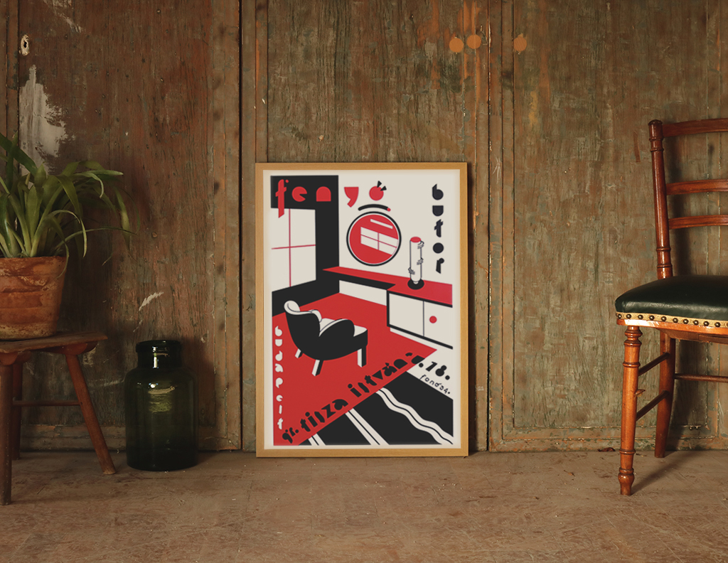 Fenyő bútor plakát