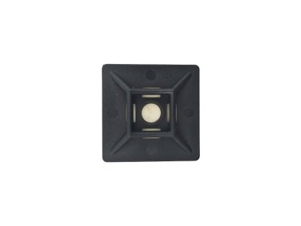 Samolepiaci držiak na viazaciu pásku max 2,8mm čierna 100ks - TMA1212/BK