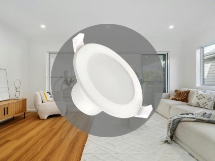 LED podhľadové svietidlo 3W / IP44 / DR01 / SMD / 4000K / WH - LDL151