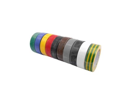 30012 izolacne pasky elektrikarske 15 mm x 10 m rozne farby 10 ks