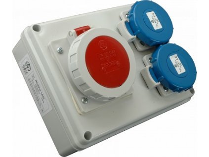 4192 zasuvkova rozvodnica sez rospg 1631 5p 400v 1x16a 2x230v